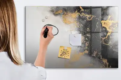 Quadro magnético para escrita na cor mármore