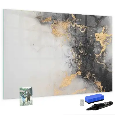 Quadro magnético para escrita na cor mármore