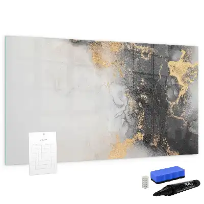 Quadro magnético para escrita na cor mármore
