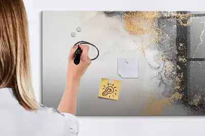 Quadro magnético para escrita na cor mármore