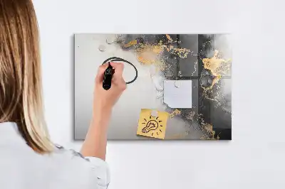 Quadro magnético para escrita na cor mármore