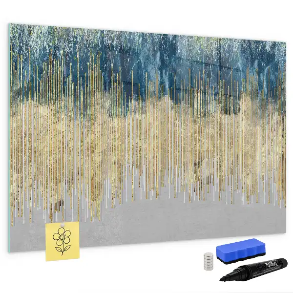 Quadro magnético para escrita com padrão decorativo