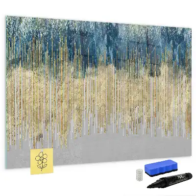 Quadro magnético para escrita com padrão decorativo