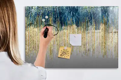Quadro magnético para escrita com padrão decorativo
