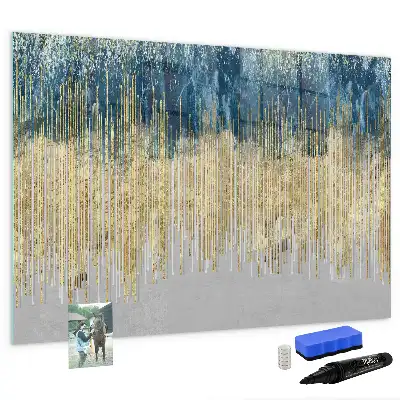 Quadro magnético para escrita com padrão decorativo