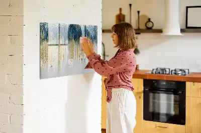 Quadro magnético para escrita com padrão decorativo