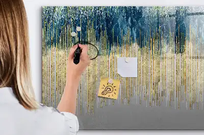 Quadro magnético para escrita com padrão decorativo