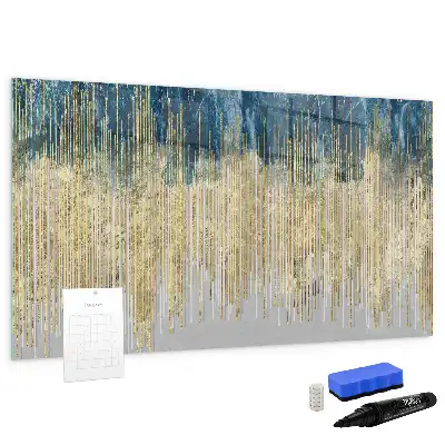 Quadro magnético para escrita com padrão decorativo