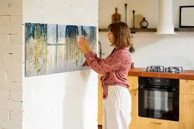 Quadro magnético para escrita com padrão decorativo