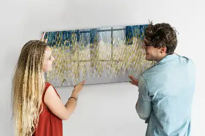 Quadro magnético para escrita com padrão decorativo
