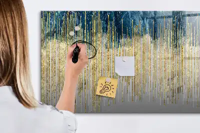 Quadro magnético para escrita com padrão decorativo