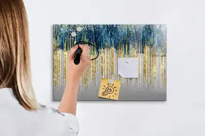 Quadro magnético para escrita com padrão decorativo