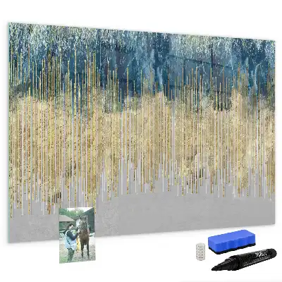 Quadro magnético para escrita com padrão decorativo