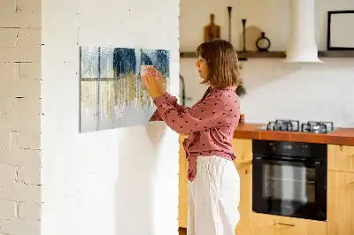 Quadro magnético para escrita com padrão decorativo