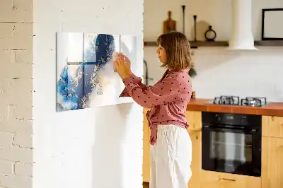 Quadro magnético para desenhar estampa de mármore