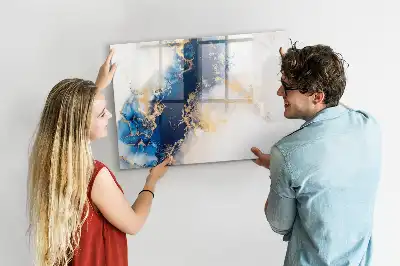 Quadro magnético para desenhar estampa de mármore