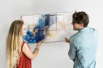 Quadro magnético para desenhar estampa de mármore