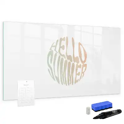 Quadro magnético para desenhar com a inscrição Olá verão