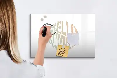 Quadro magnético para desenhar com a inscrição Olá verão