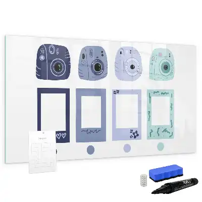 Quadro magnético para desenhar molduras estilo polaroid