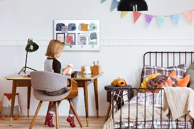 Quadro magnético para desenhar molduras estilo polaroid