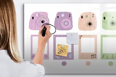 Quadro magnético para escrita conjunto de câmeras