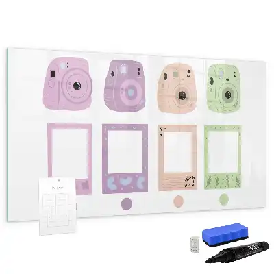 Quadro magnético para escrita conjunto de câmeras