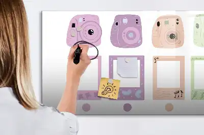 Quadro magnético para escrita conjunto de câmeras