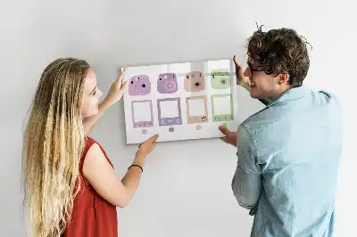 Quadro magnético para escrita conjunto de câmeras