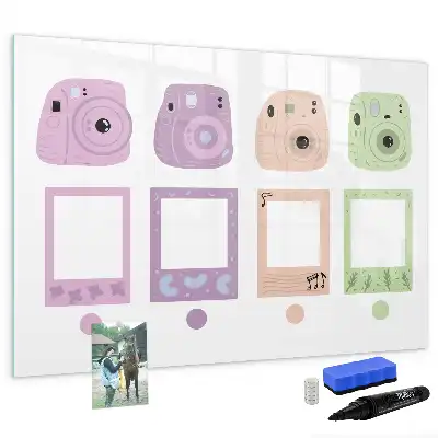 Quadro magnético para escrita conjunto de câmeras