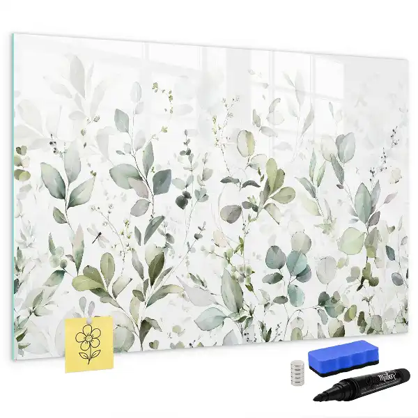 Quadro magnético para desenhar plantas