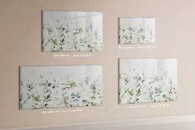 Quadro magnético para desenhar plantas