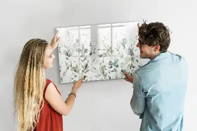 Quadro magnético para desenhar plantas
