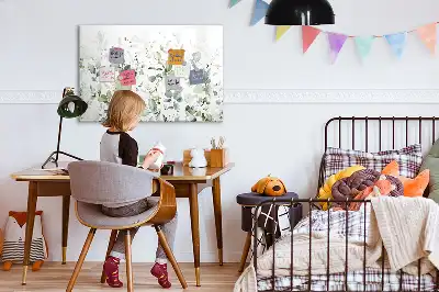 Quadro magnético para desenhar plantas