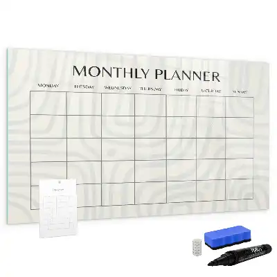 Quadro magnético para desenhar planner mensal