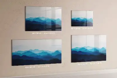 Quadro magnético para desenho tema água em aquarela
