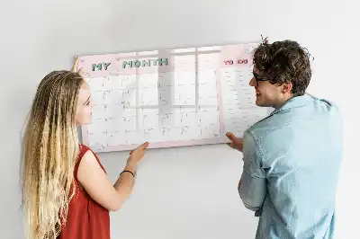 Planner mensal infantil quadro magnético para escrever