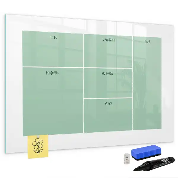 Quadro magnético para desenhar organizador de mesa