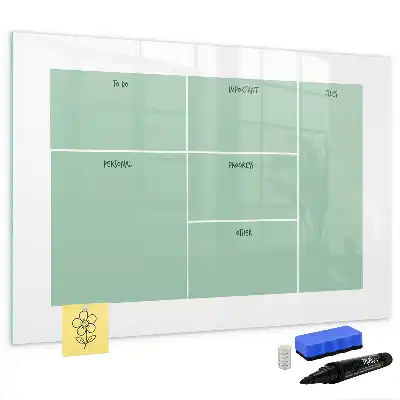Quadro magnético para desenhar organizador de mesa