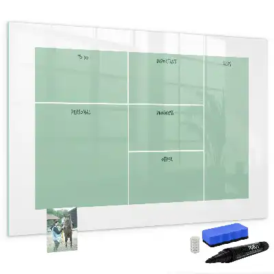 Quadro magnético para desenhar organizador de mesa