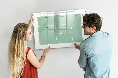 Quadro magnético para desenhar organizador de mesa
