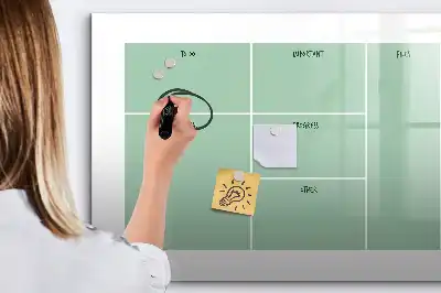 Quadro magnético para desenhar organizador de mesa