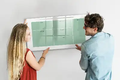 Quadro magnético para desenhar organizador de mesa