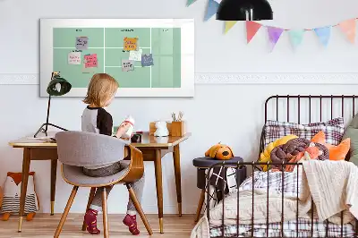 Quadro magnético para desenhar organizador de mesa