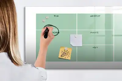 Quadro magnético para desenhar organizador de mesa