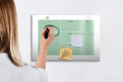 Quadro magnético para desenhar organizador de mesa