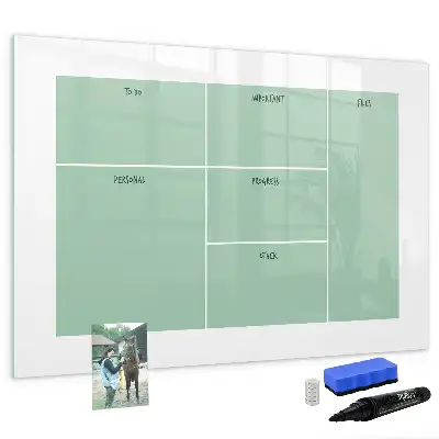 Quadro magnético para desenhar organizador de mesa