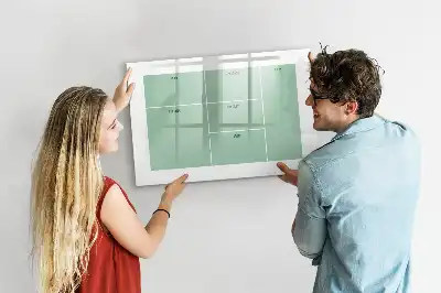Quadro magnético para desenhar organizador de mesa