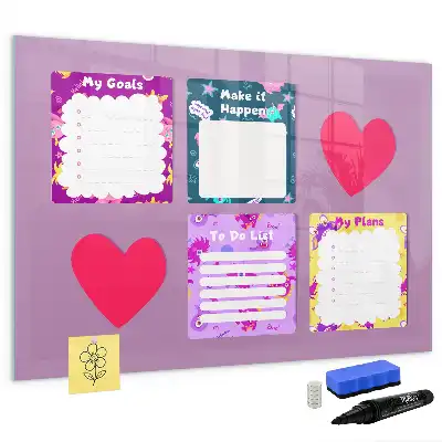 Quadro magnético para desenho modelo notas assustadoras