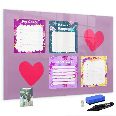 Quadro magnético para desenho modelo notas assustadoras